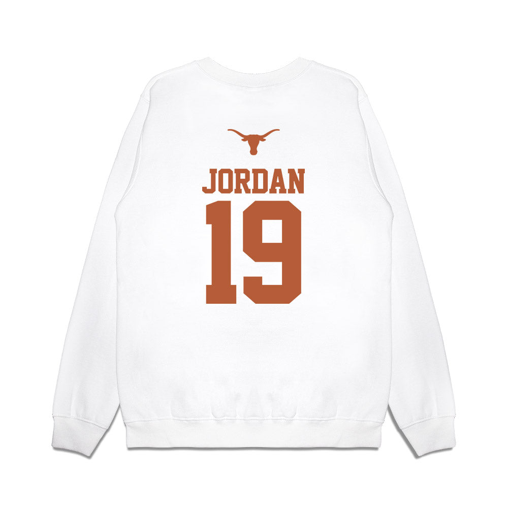Texas - NCAA Baseball : Donovan Jordan - USA Raglan Premium Crewneck Sweatshirt-1