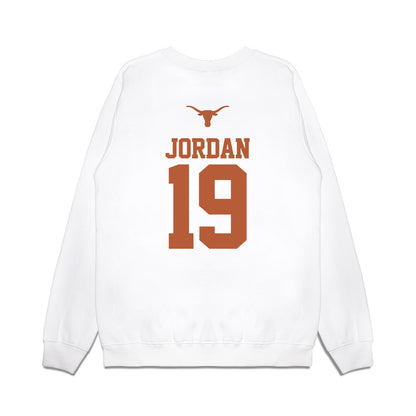 Texas - NCAA Baseball : Donovan Jordan - USA Raglan Premium Crewneck Sweatshirt-1