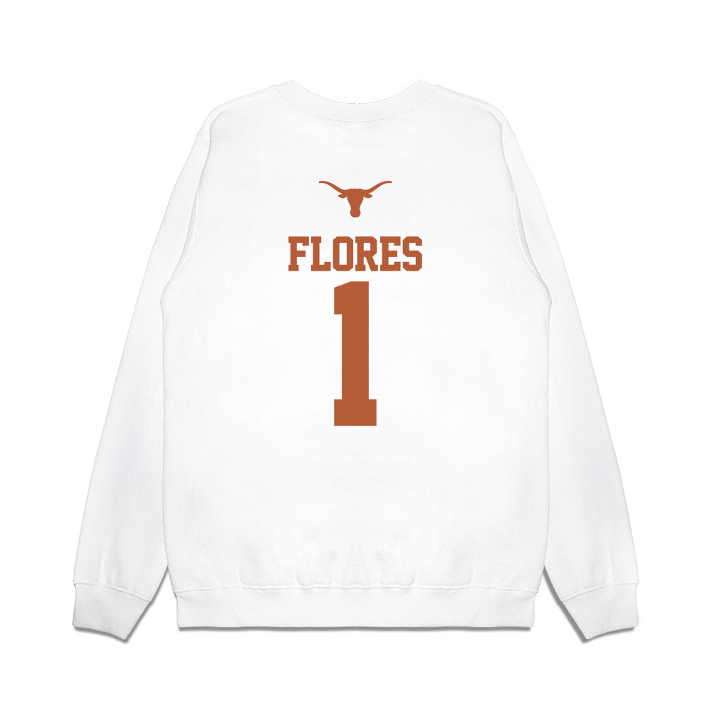Texas - NCAA Baseball : jalin flores - USA Raglan Premium Crewneck Sweatshirt-1