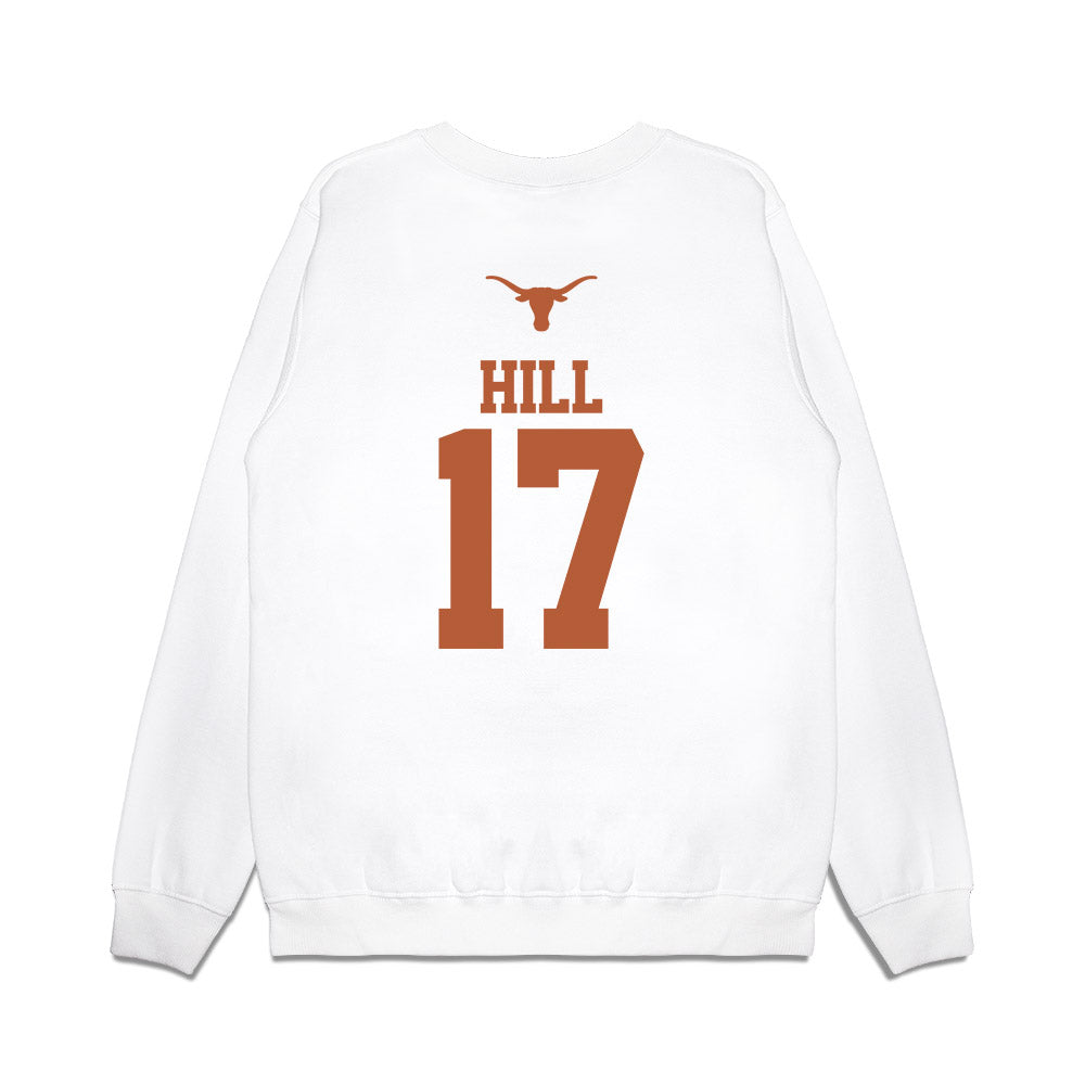 Texas - NCAA Baseball : Will Hill - USA Raglan Premium Crewneck Sweatshirt-1