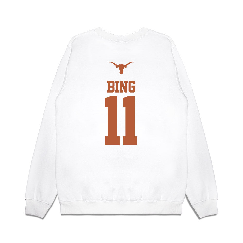 Texas - NCAA Baseball : Kade Bing - USA Raglan Premium Crewneck Sweatshirt-1