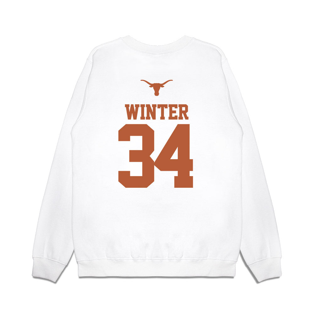 Texas - NCAA Baseball : Michael Winter - USA Raglan Premium Crewneck Sweatshirt-1