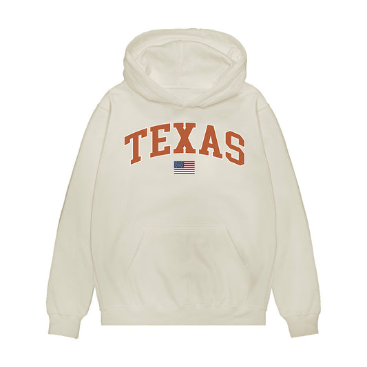 Texas - NCAA Baseball : Hudson Hamilton - USA Raglan Premium Hooded Sweatshirt-0