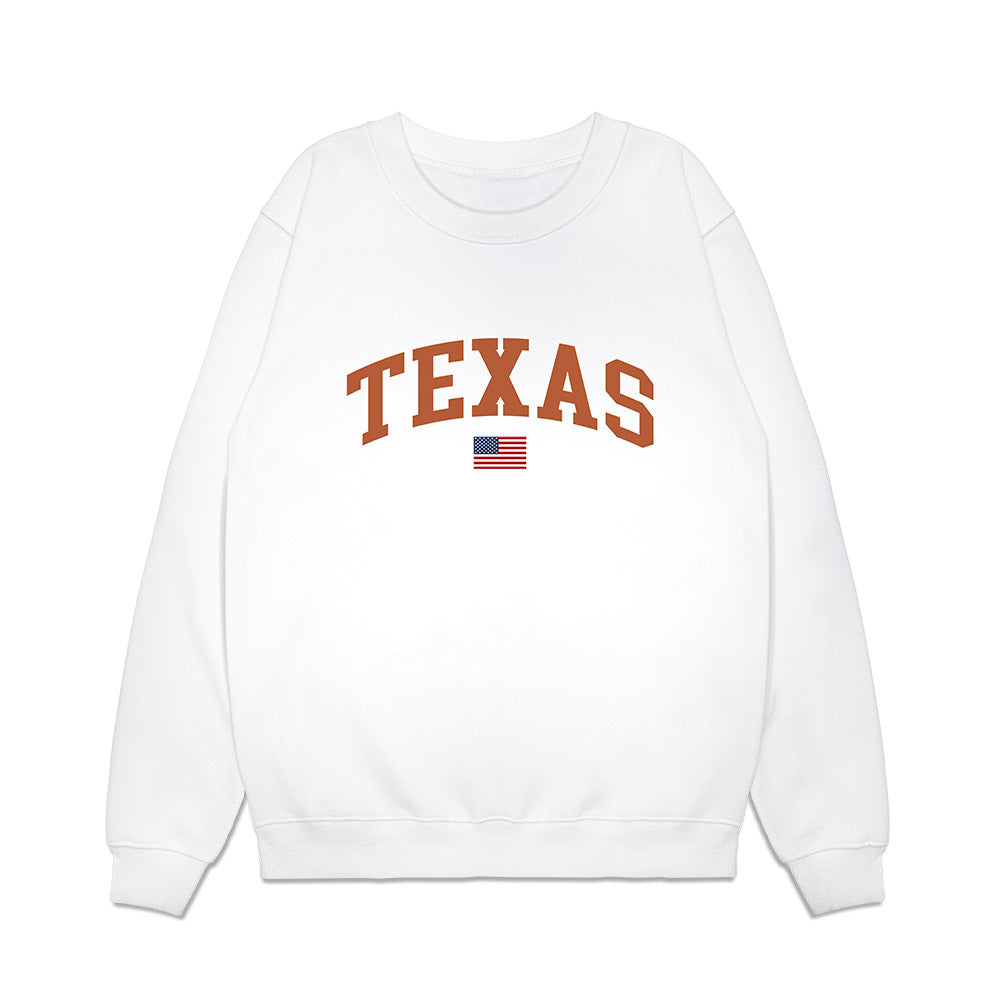 Texas - NCAA Baseball : Samuel Cozart - USA Raglan Premium Crewneck Sweatshirt-0