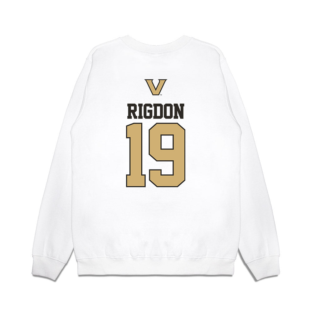 Vanderbilt - NCAA Baseball : Rustan Rigdon - USA Premium Crewneck Sweatshirt-1