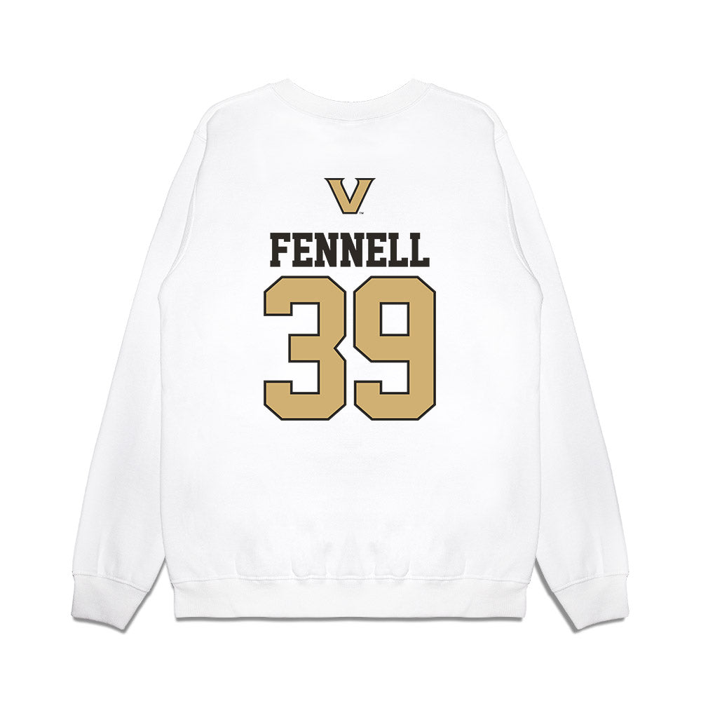 Vanderbilt - NCAA Baseball : Connor Fennell - USA Premium Crewneck Sweatshirt-1