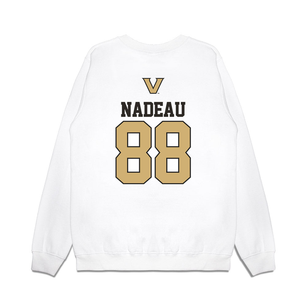 Vanderbilt - NCAA Baseball : Wyatt Nadeau - USA Premium Crewneck Sweatshirt-1