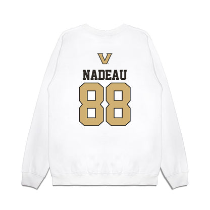 Vanderbilt - NCAA Baseball : Wyatt Nadeau - USA Premium Crewneck Sweatshirt-1