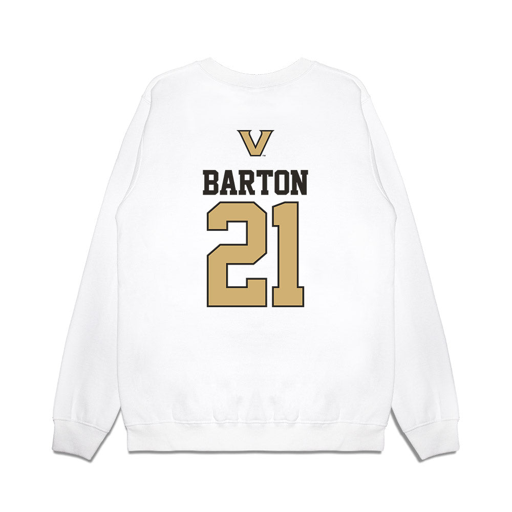 Vanderbilt - NCAA Baseball : Hudson Barton - USA Premium Crewneck Sweatshirt-1