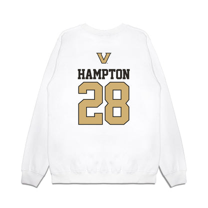 Vanderbilt - NCAA Baseball : Will Hampton - USA Premium Crewneck Sweatshirt-1