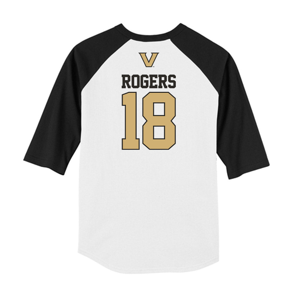 Vanderbilt - NCAA Baseball : John Rogers - USA Raglan Shirt-1