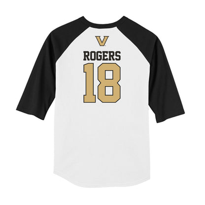 Vanderbilt - NCAA Baseball : John Rogers - USA Raglan Shirt-1