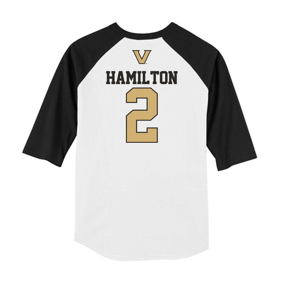 Vanderbilt - NCAA Baseball : RJ Hamilton - USA Raglan Shirt-1