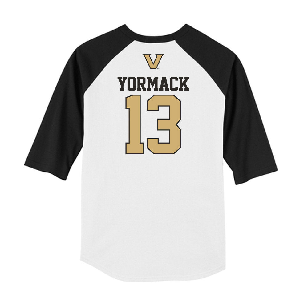 Vanderbilt - NCAA Baseball : Derek Yormack - USA Raglan Shirt-1