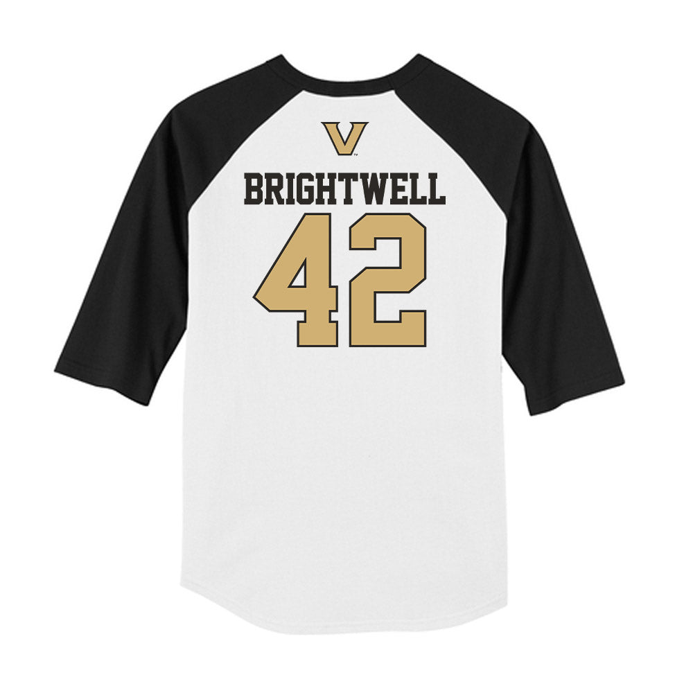 Vanderbilt - NCAA Baseball : Collin Brightwell - USA Raglan Shirt-1