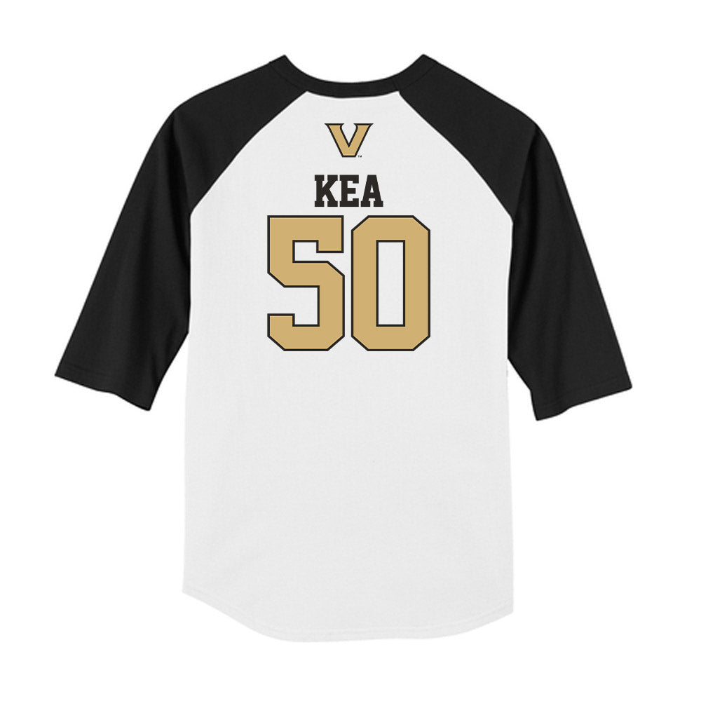 Vanderbilt - NCAA Baseball : Jaydon Kea - USA Raglan Shirt-1