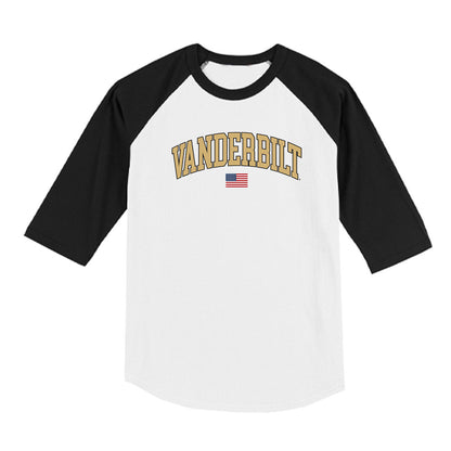 Vanderbilt - NCAA Baseball : RJ Hamilton - USA Raglan Shirt-0