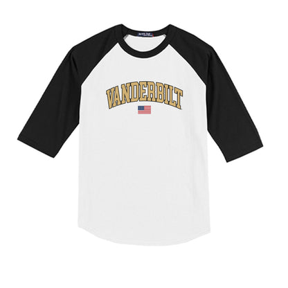 Vanderbilt - NCAA Baseball : Jayden Davis - USA Youth Raglan T-Shirt-0
