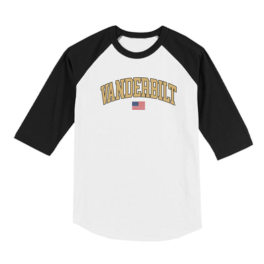 Vanderbilt - NCAA Baseball : Nate Schlote - USA Raglan Shirt-0