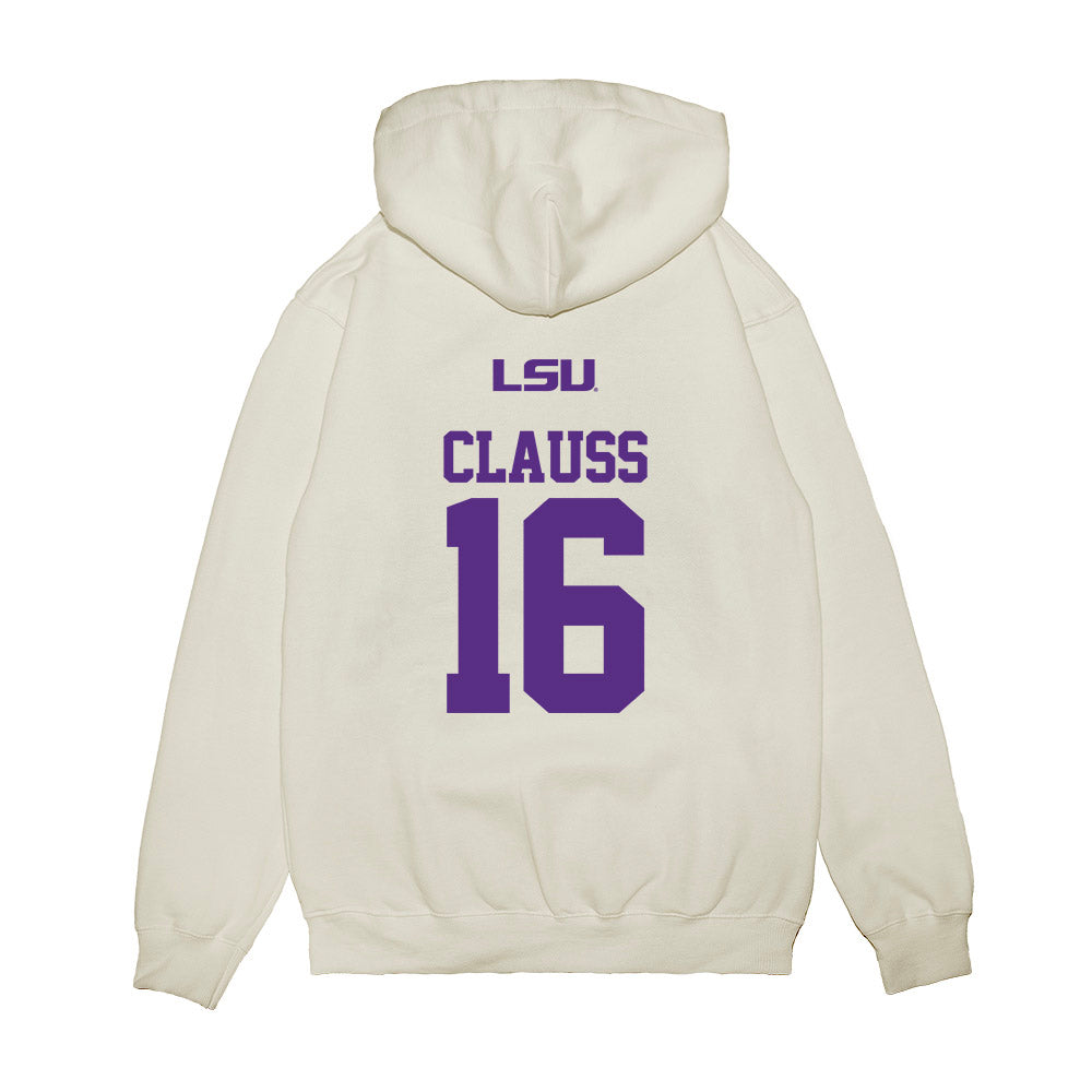 LSU - NCAA Baseball : Ethan Clauss - USA Premium Hooded Sweatshirt-1
