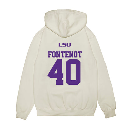 LSU - NCAA Baseball : Grant Fontenot - USA Premium Hooded Sweatshirt-1