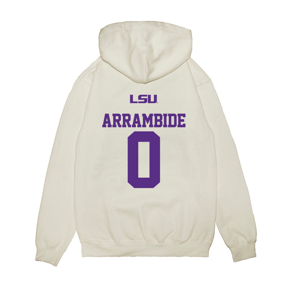 LSU - NCAA Baseball : Cade Arrambide - USA Premium Hooded Sweatshirt-1