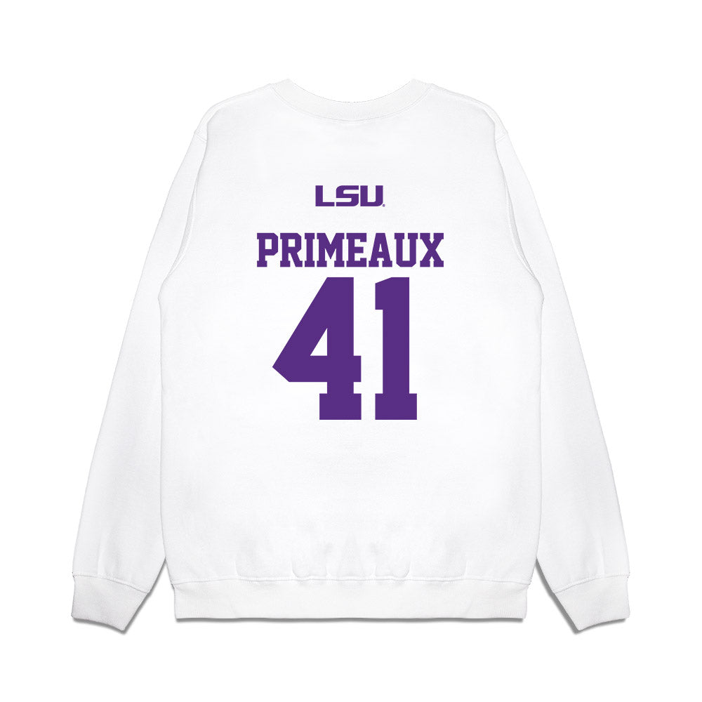 LSU - NCAA Baseball : DJ Primeaux - USA Premium Crewneck Sweatshirt-1