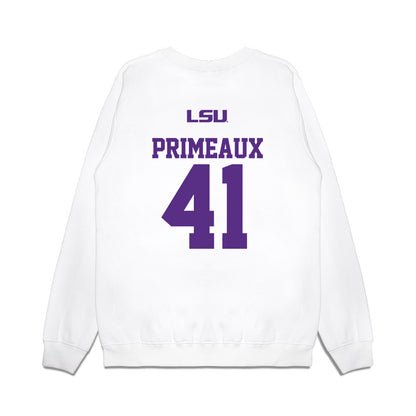 LSU - NCAA Baseball : DJ Primeaux - USA Premium Crewneck Sweatshirt-1