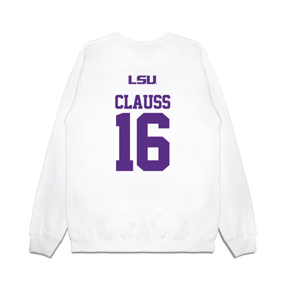 LSU - NCAA Baseball : Ethan Clauss - USA Premium Crewneck Sweatshirt-1