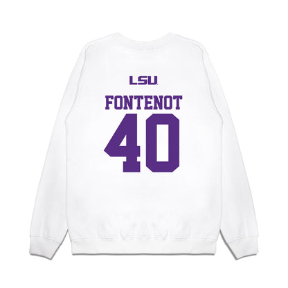 LSU - NCAA Baseball : Grant Fontenot - USA Premium Crewneck Sweatshirt-1