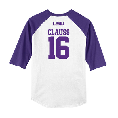 LSU - NCAA Baseball : Ethan Clauss - USA Raglan Shirt-1