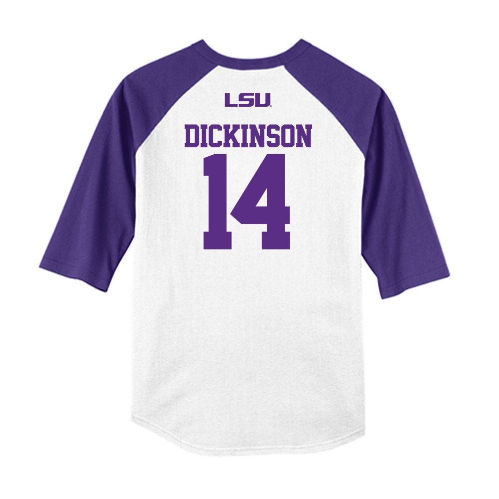 LSU - NCAA Baseball : Daniel Dickinson - USA Raglan Shirt-1