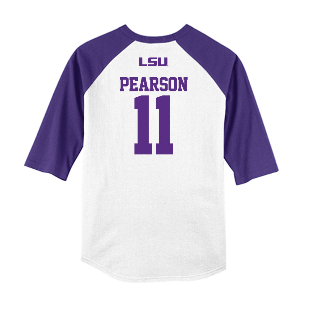 LSU - NCAA Baseball : John Pearson - USA Raglan Shirt-1