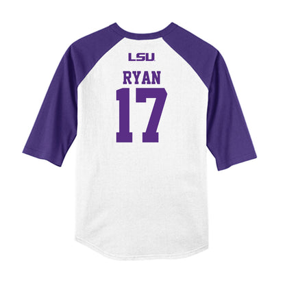 LSU - NCAA Baseball : Mikey Ryan - USA Raglan Shirt-1