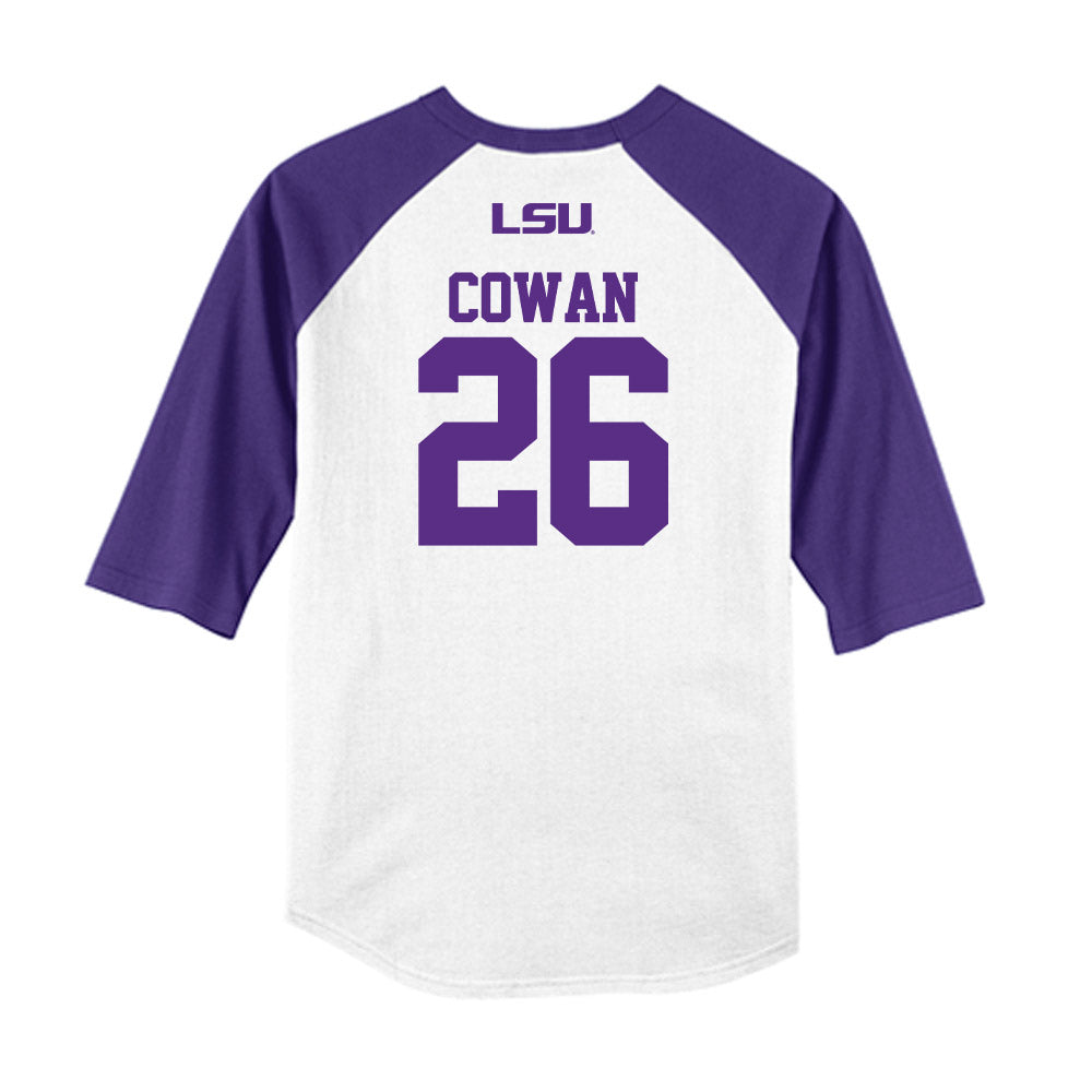 LSU - NCAA Baseball : Zac Cowan - USA Raglan Shirt-1