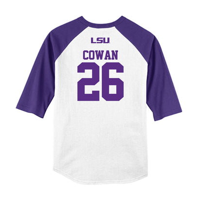 LSU - NCAA Baseball : Zac Cowan - USA Raglan Shirt-1