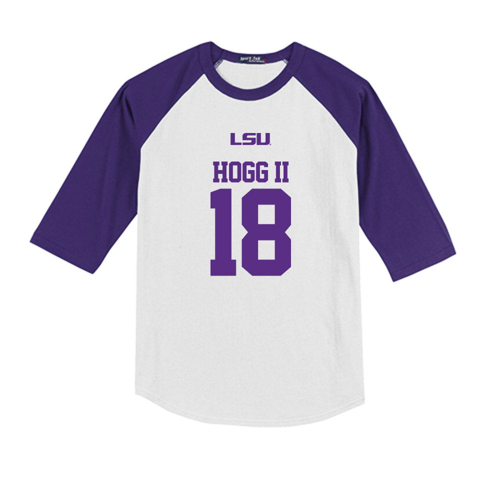 LSU - NCAA Baseball : David Hogg II - USA Youth Raglan T-Shirt-0