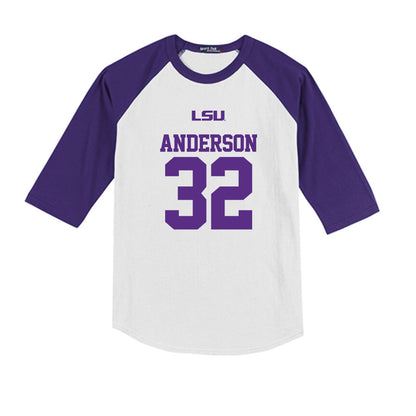 LSU - NCAA Baseball : Kade Anderson - USA Youth Raglan T-Shirt-0