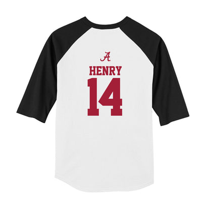 Alabama - NCAA Football : Kevonte Henry - USA Raglan Youth Raglan T-Shirt-1