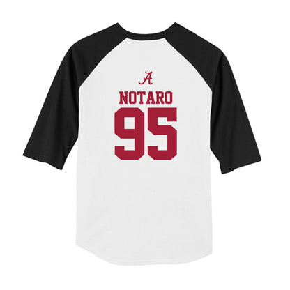Alabama - NCAA Football : Peter Notaro - USA Raglan Youth Raglan T-Shirt-1