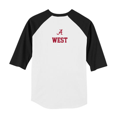 Alabama - NCAA Men's Golf : Dillon West - USA Raglan Youth Raglan T-Shirt-1