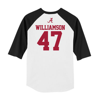 Alabama - NCAA Baseball : Jojo Williamson - USA Raglan Raglan Shirt-1