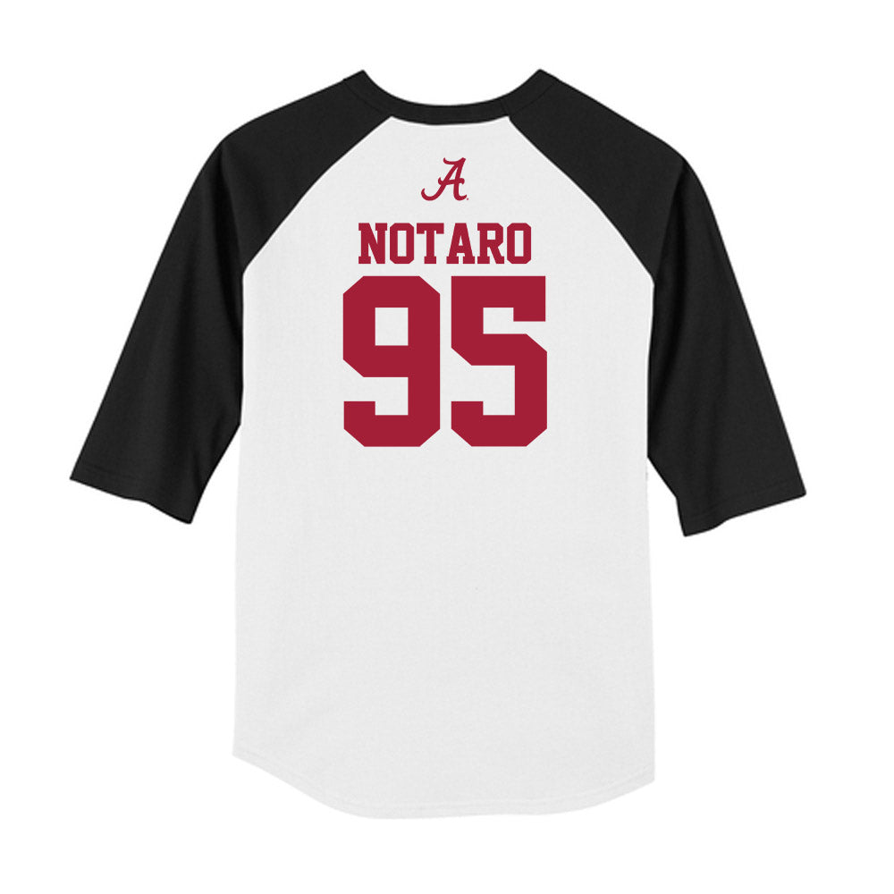 Alabama - NCAA Football : Peter Notaro - USA Raglan Raglan Shirt-1