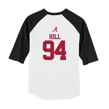 Alabama - NCAA Football : Edric Hill - USA Raglan Youth Raglan T-Shirt-1