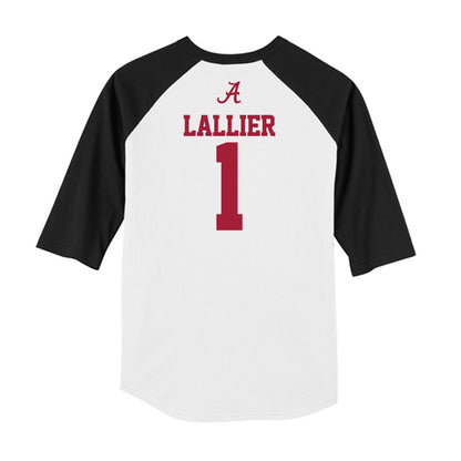 Alabama - NCAA Women's Soccer : Coralie Lallier - USA Raglan Raglan Shirt-1