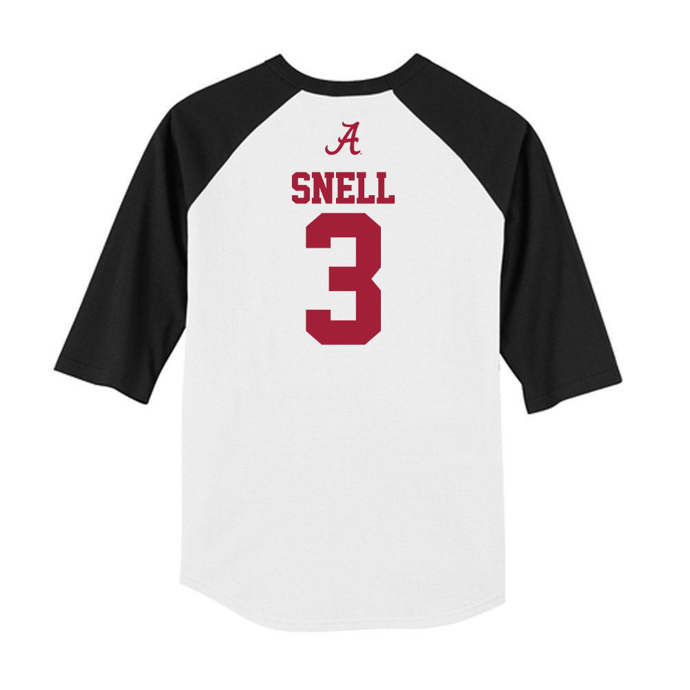 Alabama - NCAA Baseball : Kade Snell - USA Raglan Raglan Shirt-1