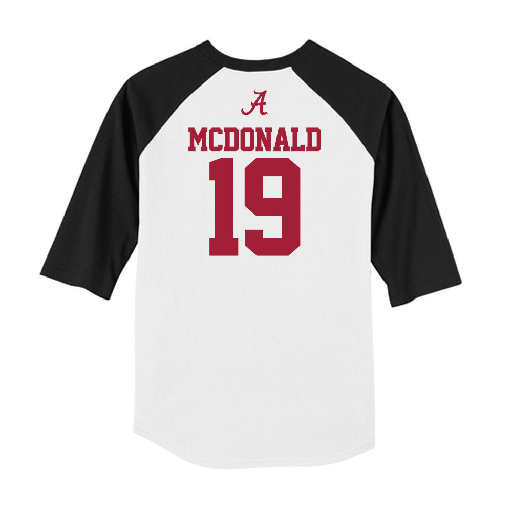 Alabama - NCAA Women's Soccer : Kierson McDonald - USA Raglan Raglan Shirt-1
