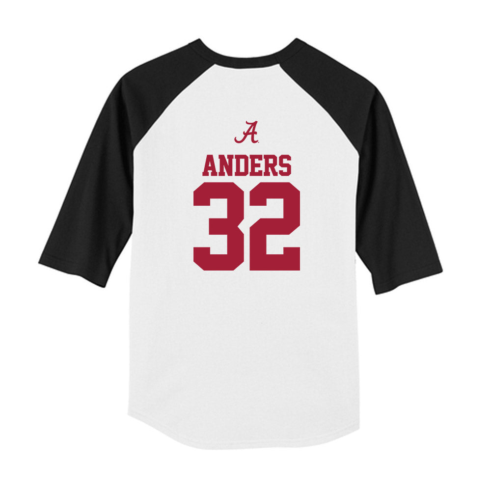 Alabama - NCAA Football : Eryk Anders - USA Raglan Youth Raglan T-Shirt-1