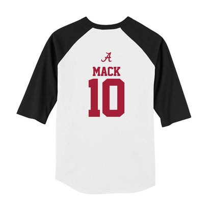 Alabama - NCAA Football : Austin Mack - USA Raglan Youth Raglan T-Shirt-1