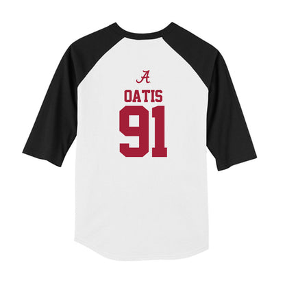 Alabama - NCAA Football : Jaheim Oatis - USA Raglan Youth Raglan T-Shirt-1